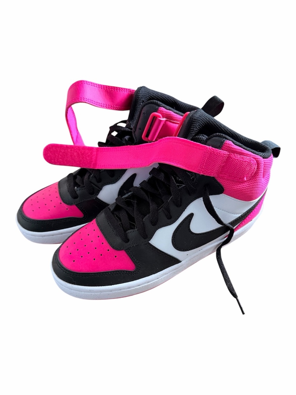 Nike High-Top Sneakers in Hot Pink, Black & White. New never worn